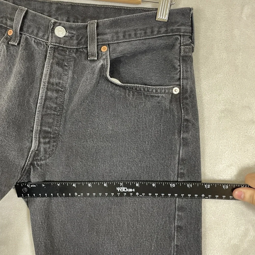 Vintage 90s Levis 501-0660 Jeans Mens 33x34 (fit 32x33) Made in USA Black EXCLNT